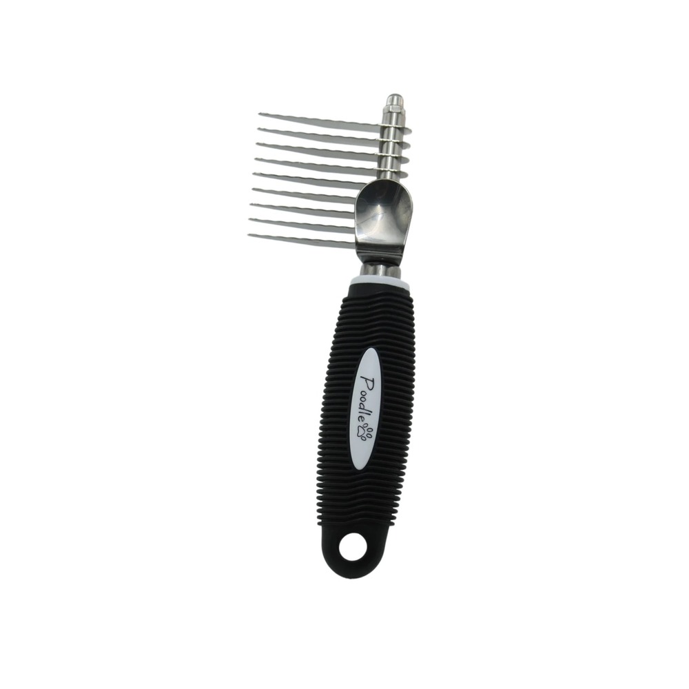 Poodle Pet Essentials Dematting Comb Stainless Steel 2.5in Blades Long Hair Dog